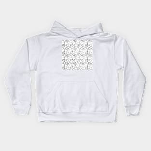 TRELLIS AND VINES BLACK AND WHITE Kids Hoodie